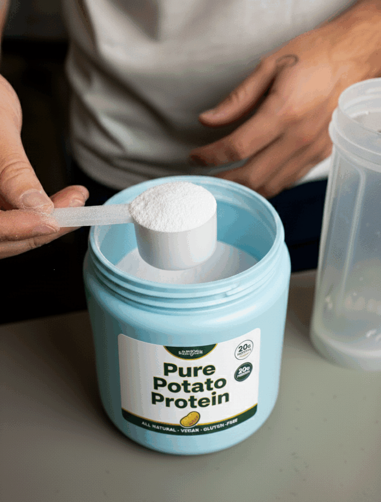 reagenics pure potato protein powder jar